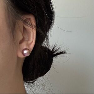 Metallic Lustre Freshwater Pearl Studs